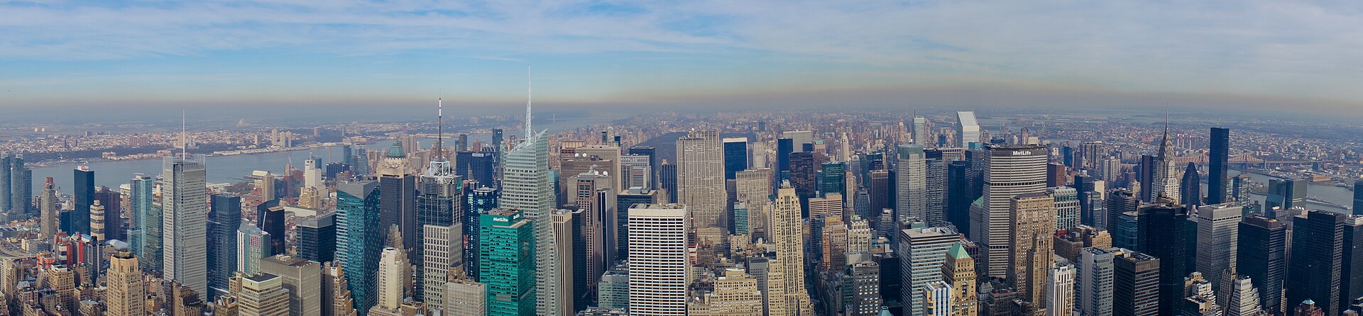 Panorama de Manhattan à New York
